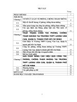 TIỂU LUẬN   THỰC HIỆN PHÁP LUẬT về PHÒNG, CHỐNG THAM NHŨNGtại trường THPT lương văn can, quận 8, thành phố hồ chí minh