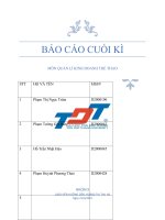 BÁO cáo CUỐI kì môn QUẢN lí KINH DOANH THỂ THAO tại công ty cổ phần thể thao ngôi sao geru 