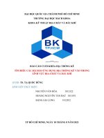  báo cáo CUỐI KHÓA địa THỐNG kê tìm HIỂU cá bài báo ỨNG DỤNG địa THỐNG kê vào TRONG LĨNH vực địa CHẤT và dầu KHÍ 