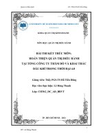 Hoàn thiện quản trị điều hành tại tổng công ty thăm dò và khai thác dầu khí trong thời đại 4 0 