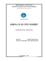 Luận văn hoàn thiện tổ chức kế toàn doanh thu chi phí và xác định kết quả kinh doanh tại công ty TNHH đầu tư thương mại bảo lợi 