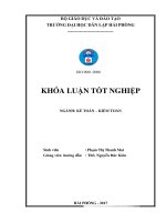 Luận văn hoàn thiện tổ chức kế toán doanh thu chi phí và xác định kết quả kinh doanh tại công ty TNHH dịch vụ và vận tải tùng anh 