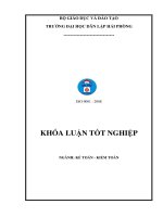 Luận văn hoàn thiện công tác kế toán vốn bằng tiền tại công ty TNHH thương mại sao mai 
