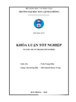 Luận văn một số giải pháp nâng cao hiệu quả sử dụng nguồn nhân lực tại công ty CP đầu tư xây dựng và thương mại thùy dương 