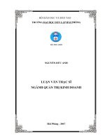 Luận văn xây dựng văn hóa công sở tại UBND quận đồ sơn hải phòng 