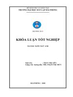 Luận văn the effect of non verbal communication on interpersonal communications 