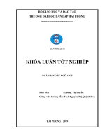 Luận văn a study on how to improve english skill for the first year english major students in hai phong private university 