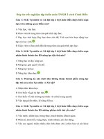 Ngân hàng câu hỏi tập huấn Tự nhiên và xã hội lớp 2 sách Cánh diều