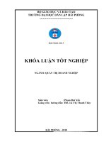 Luận văn nâng cao hiệu quả sử dụng nguồn nhân lực tại công ty TNHH thương mại xếp dỡ DVVT hải long 