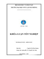 Luận văn hoàn thiện tổ chức lập và phân tích báo cáo kết quả hoạt động kinh doanh tại công ty TNHH một thành viên vipco hải phòng 