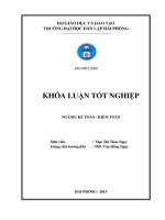 Luận văn hoàn thiện công tác kế toán vốn bằng tiền tại công ty TNHH thương mại SHB lighting 