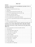 Luận văn khai thác các công trình kiến trúc tiêu biểu trong khu phố cổ hà nội phục vụ phát triển du lịch theo hướng bền vững 