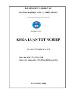 Luận văn tìm hiểu thực trạng và đề xuất giải pháp khai thác phát triển du lịch đối với tháp bà lễ hội tháp bà ở nha trang khánh hòa 