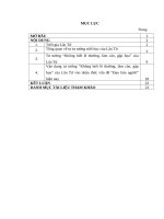 TIỂU LUẬN TRIẾT HỌC - Nghiên cứu tư tưởng “Không biết lẽ thường, làm càn, gặp họa” của Lão Tử