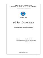 Luận văn luận văn tốt nghiệp nhà 9 tầng lô b2 ô 1 đường ngã năm sân bay cát bi 