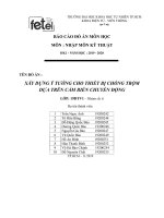 báo cáo đồ án môn nhập môn kỹ thuật XÂY DỰNG Ý TƯỞNG CHO THIẾT BỊ CHỐNG TRỘM DỰA TRÊN CẢM BIẾN CHUYỂN ĐỘNG