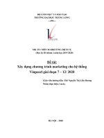 Đề tài xây dựng chương trình marketing cho hệ thống vinpearl giai đoạn 7 đến 12 năm 2020 