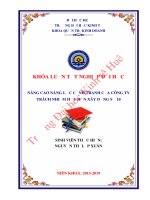 Khóa luận nâng cao năng lực cạnh tranh của công ty TNHH xây dựng số 10 