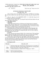 KẾ HOẠCH SINH HOẠT CHUYÊN MÔN 2021-2022