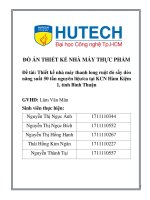 ĐỒ án THIẾT kế NHÀ máy THỰC PHẨM đề tài  thiết kế nhà máy thanh long ruột đỏ sấy dẻo năng suất 50 tấn nguyên liệuca tại KCN hàm kiệm 1, tỉnh bình thuận 