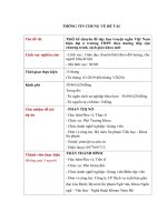 Thiết kế chuyên đề dạy học truyện ngắn việt nam hiện đại ở trường THPT theo hướng tiếp cận chương trình, sách giáo khoa mới (tt) 