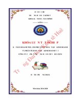 Khóa luận kế toán doanh thu, chi phí, xác định kết quả kinh doanh và phân tích hiệu quả kinh doanh tại công ty cổ phần thương mại dịch vụ hà châu 