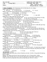 Đề thi giữa học kì 1 môn Lịch sử lớp 7 năm 2020-2021 có đáp án - Trường THCS Nguyễn Huệ