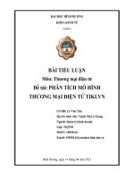 Thực trạng và đề xuất thương mại điện tử của doanh nghiệp tiki vn 