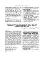 Hiệu quả sử dụng sữa hoàn nguyên bổ sung vi chất dinh dưỡng đối với tình trạng nhân trắc trẻ em mầm non tại tỉnh Yên Bái, năm 2018