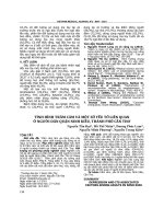 Tình hình trầm cảm và một số yếu tố liên quan ở người dân quận Ninh Kiều, thành phố Cần Thơ