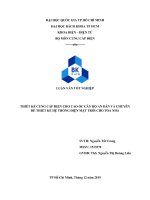 THIẾT kế CUNG cấp điện CHO CAO ốc căn hộ AN dân và CHUYÊN đề THIẾT kế hệ THỐNG điện mặt TRỜI CHO tòa NHÀ 