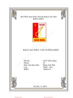 Báo cáo thực tập xưởng điện  đại học bách khoa hà nội