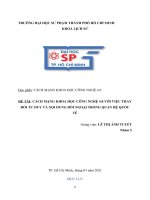 CÁCH MẠNG KHOA HỌC CÔNG NGHỆ 4 0 VỚI VIỆC THAY ĐỔI TƯ DUY VÀ NỘI DUNG ĐỐI NGOẠI TRONG QUAN HỆ QUỐC TẾ