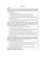 Luận văn quản lý hoạt động dạy học tiếng anh tại các trường trung học phổ thông quận cầu giấy, hà nội theo tiếp cận năng lực 