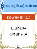 Bài giảng Chủ nghĩa xã hội: Chương 6 - Trường ĐH Công nghiệp Thực phẩm TP. HCM