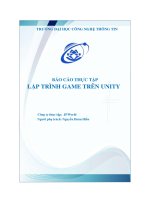 Báo cáo thực tập Lập trình game trên Unity