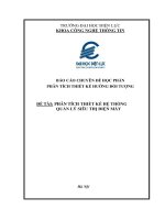 Tiểu luận Phân tích thiết kế hệ thống quản lý siêu thị điện máy 