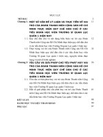 LUẬN văn THẠC sĩ   vai trò của đoàn thanh niên cộng sản hồ chí minh thực hiện quy chế dân chủ ở các tiểu đoàn học viên trường sĩ quan lục quân 1 hiện nay