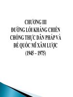 Bài giảng Đường lối cách mạng của Đảng Cộng sản Việt Nam: Chương 3 - Trường ĐH Công nghiệp Thực phẩm TP.HCM