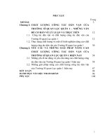 LUẬN văn THẠC sĩ   chất lượng công tác dân vận của trường sĩ quan lục quân 1 hiện nay