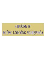 Bài giảng Đường lối cách mạng của Đảng Cộng sản Việt Nam: Chương 4 - Trường ĐH Công nghiệp Thực phẩm TP.HCM