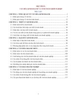 bài giảng văn hóa KINH DOANH và TINH THẦN KHỞI NGHIỆP 