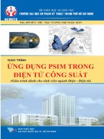 Giáo trình ứng dụng PSIM trong điện tử công suất