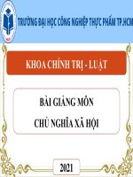 Bài giảng Chủ nghĩa xã hội: Chương 5 - Trường ĐH Công nghiệp Thực phẩm TP. HCM
