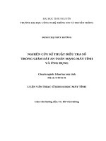 Luận văn nghiên cứu kĩ thuật điều tra số trong giám sát an toàn mạng máy tính và ứng dụng 