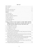 Luận văn ThS Quản lý phát triển chương trình giáo dục nhà trường ở các trường THCS huyện lục nam, tỉnh bắc giang theo chương trình giáo dục phổ thông mới” 