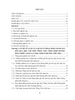 Luận văn ThS Quản lý hoạt động đánh giá kết quả học tập môn tiếng việt theo định hướng phát triển năng lực học sinh ở các trường tiểu học thành phố thái nguyên, tỉnh thái nguyên 