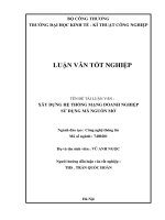 Luận văn Xây dựng hệ thống mạng doanh nghiệp sử dụng mã nguồn mở 