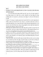 BÀI THẢO LUẬN KIỂM TOÁN nội bộ (Bài 1) TMU