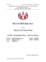ĐỒ án môn học PLC đề tài băng tải vận chuyển hàng 